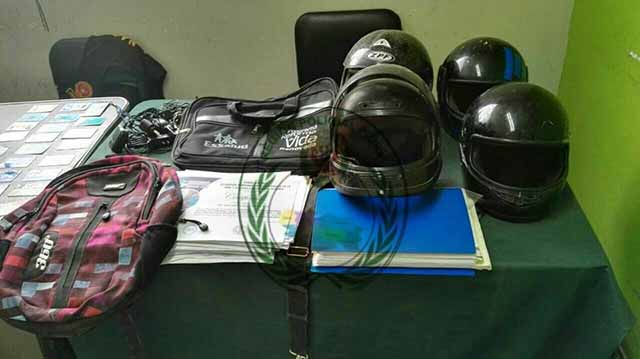 objetos detenidos