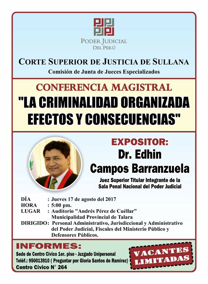 Conferencia Magistral PJ Sullana
