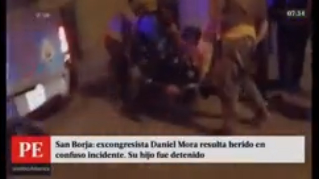 Excongresista Daniel Mora fue agredido por su hijo en San Borja