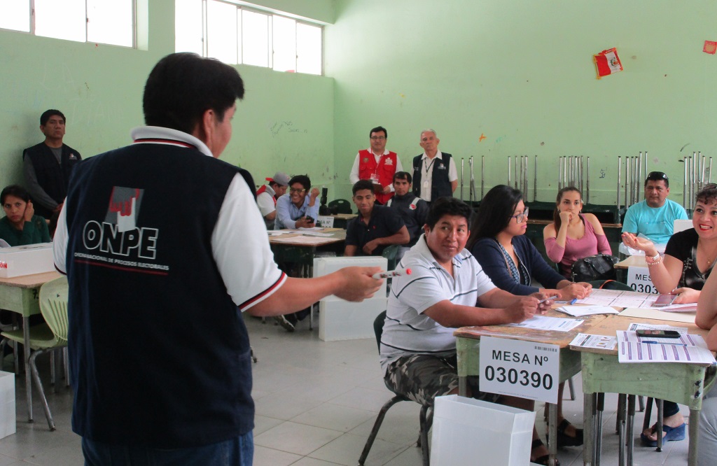 Simulacro previo elecciones en Piura