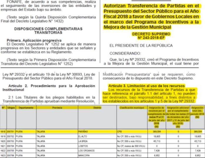 Transferencia Foniprel Talara