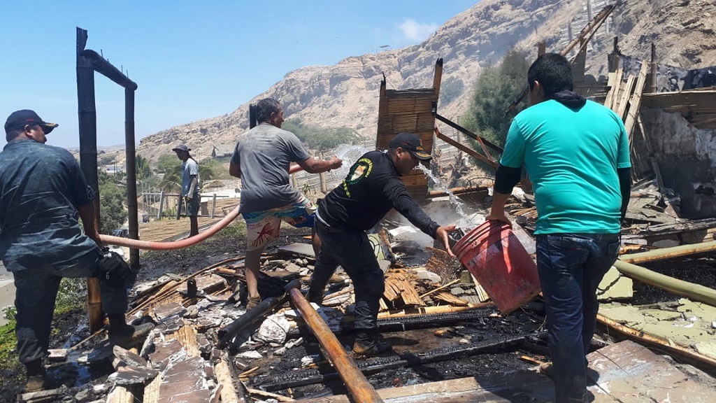 Incendio en Nuevo Mancora