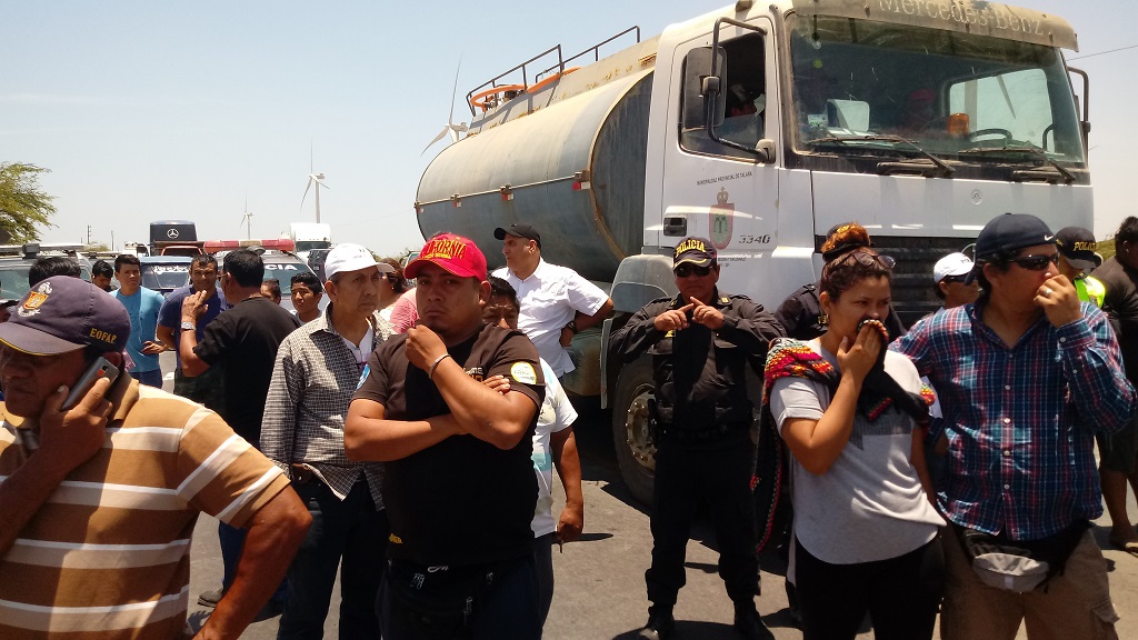 Talareños bloquearon vía pidiendo agua potable