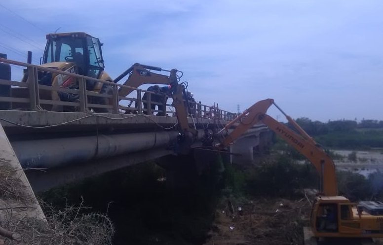 Trabajos para recuperar servicio agua