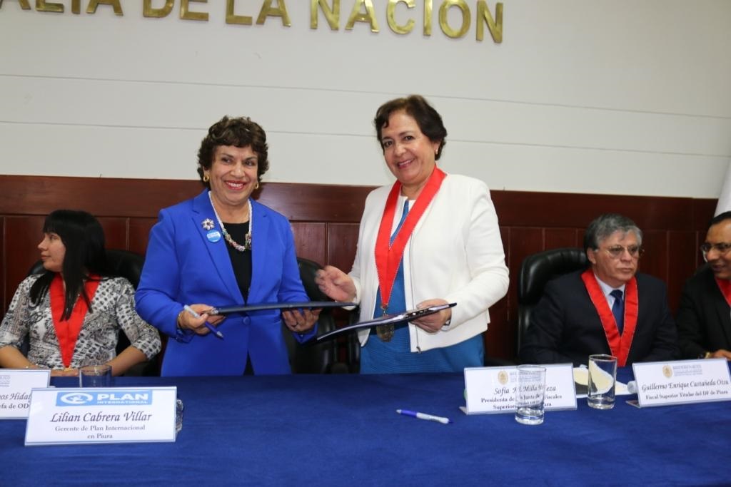 MP y Plan Internacional suscriben convenio de cooperación interinstitucional