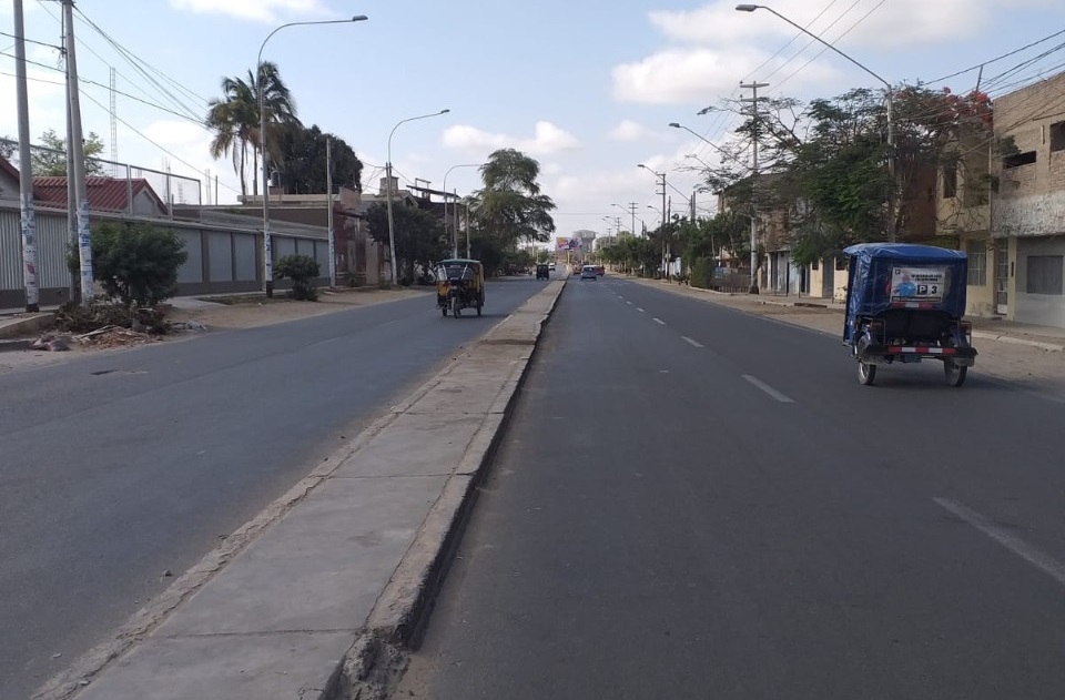 Avenida Progreso en distrito de Castilla