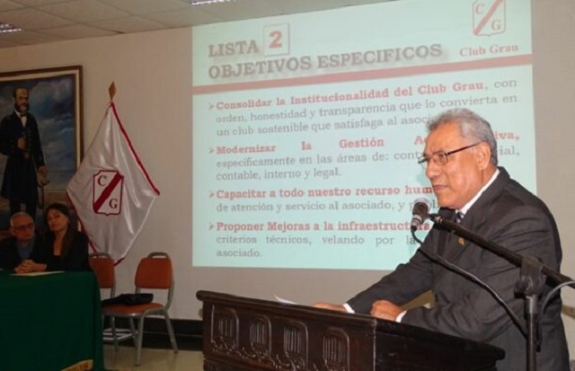 César Asalde asumirá el 28 de diciembre presidencia del Club Grau de Piura