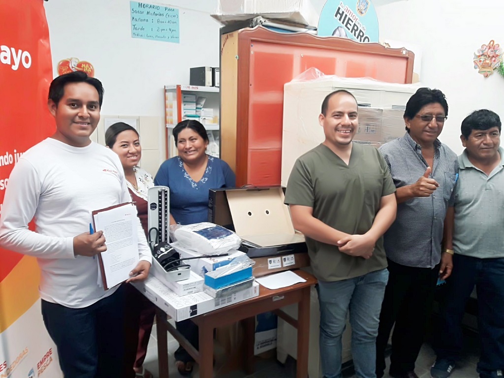 Miski Mayo donó materiales y equipos médicos a cinco establecimientos de salud de Sechura