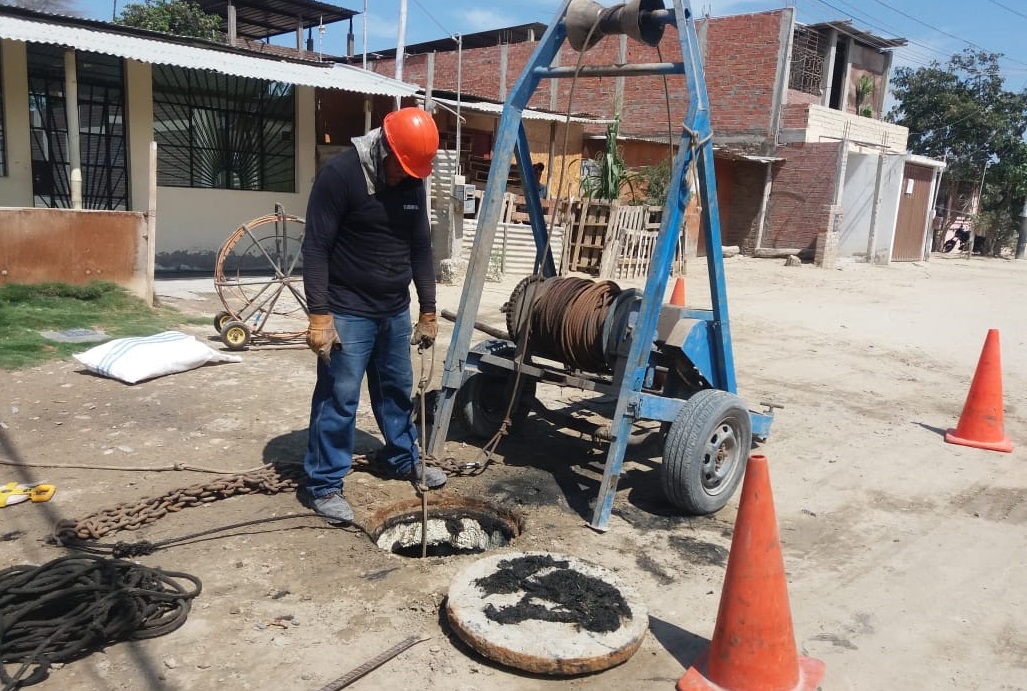 EPS Grau limpió más de 3 mil 500 de redes de alcantarillado en Piura