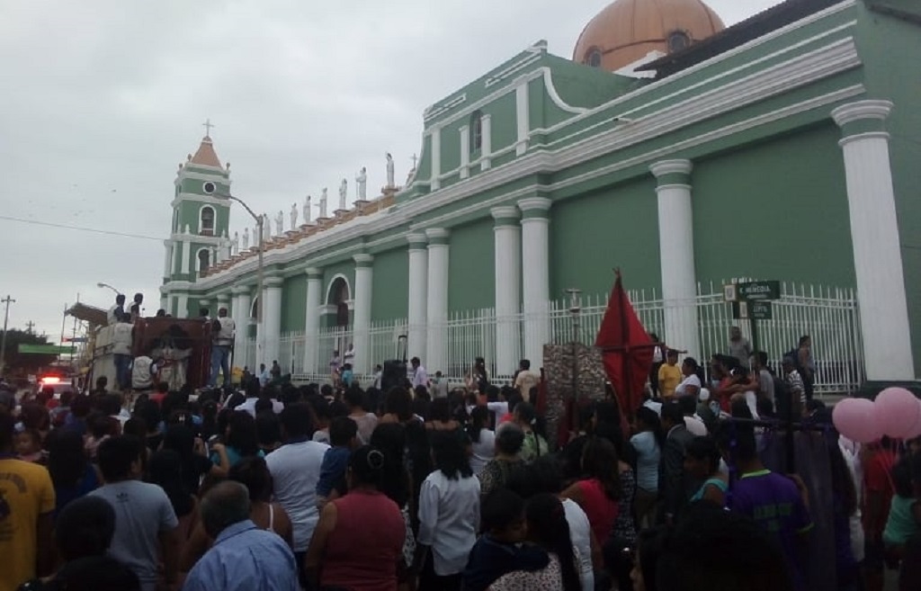 Cataquenses reciben imagen de Virgen de Las Mercedes de Paita