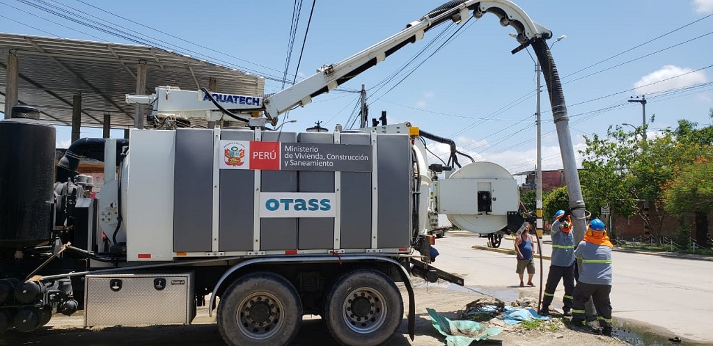 EPS Grau recupera sistema de saneamiento afectado