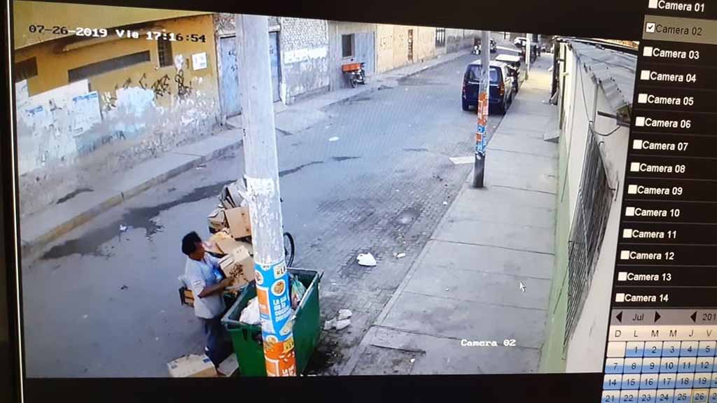 camaras graban botando basura castilla 1