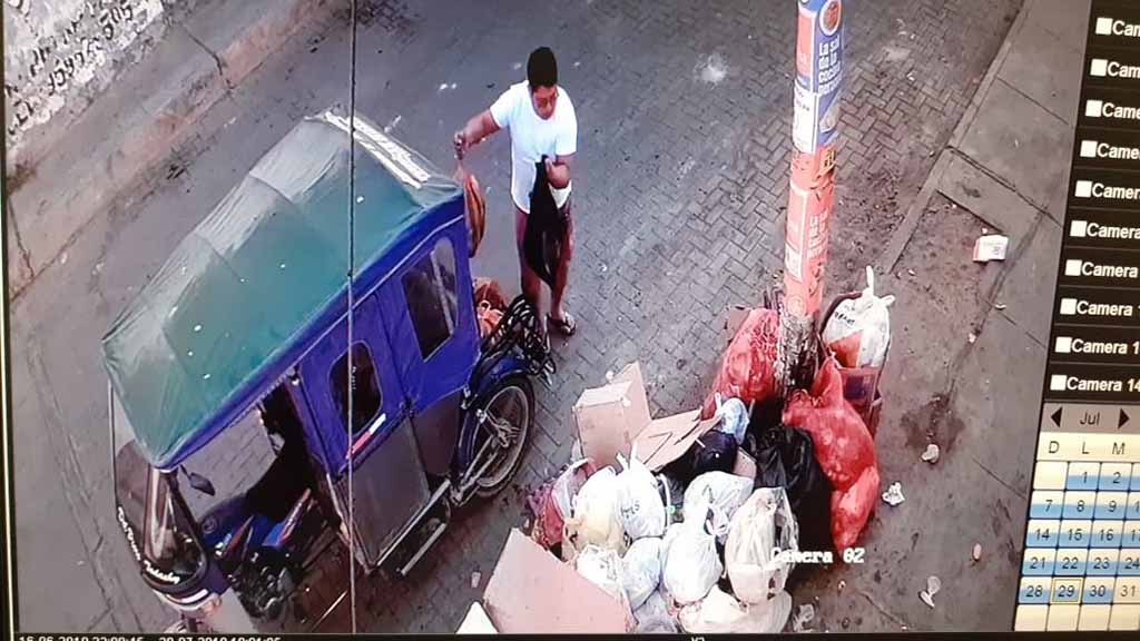 camaras graban botando basura castilla 2