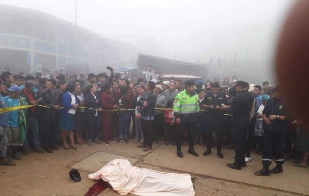 Sujeto asesinó con arma blanca a una persona | Fotografía Huarmaca Noticias
