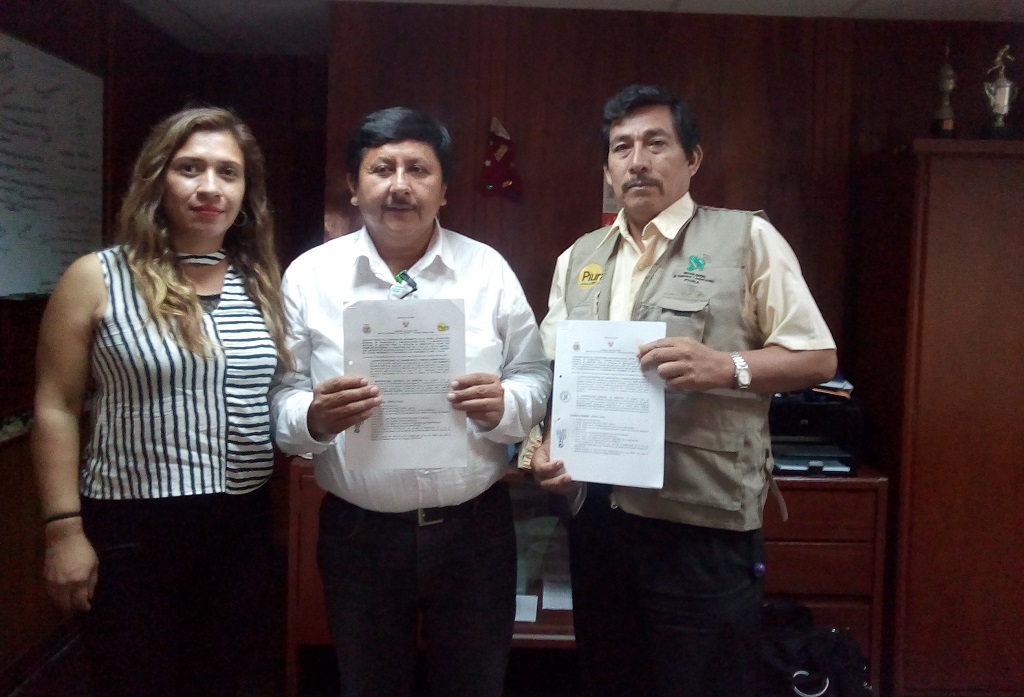 Ing. José Chávez Castillo, firmó convenio con Municipalidad de Montero