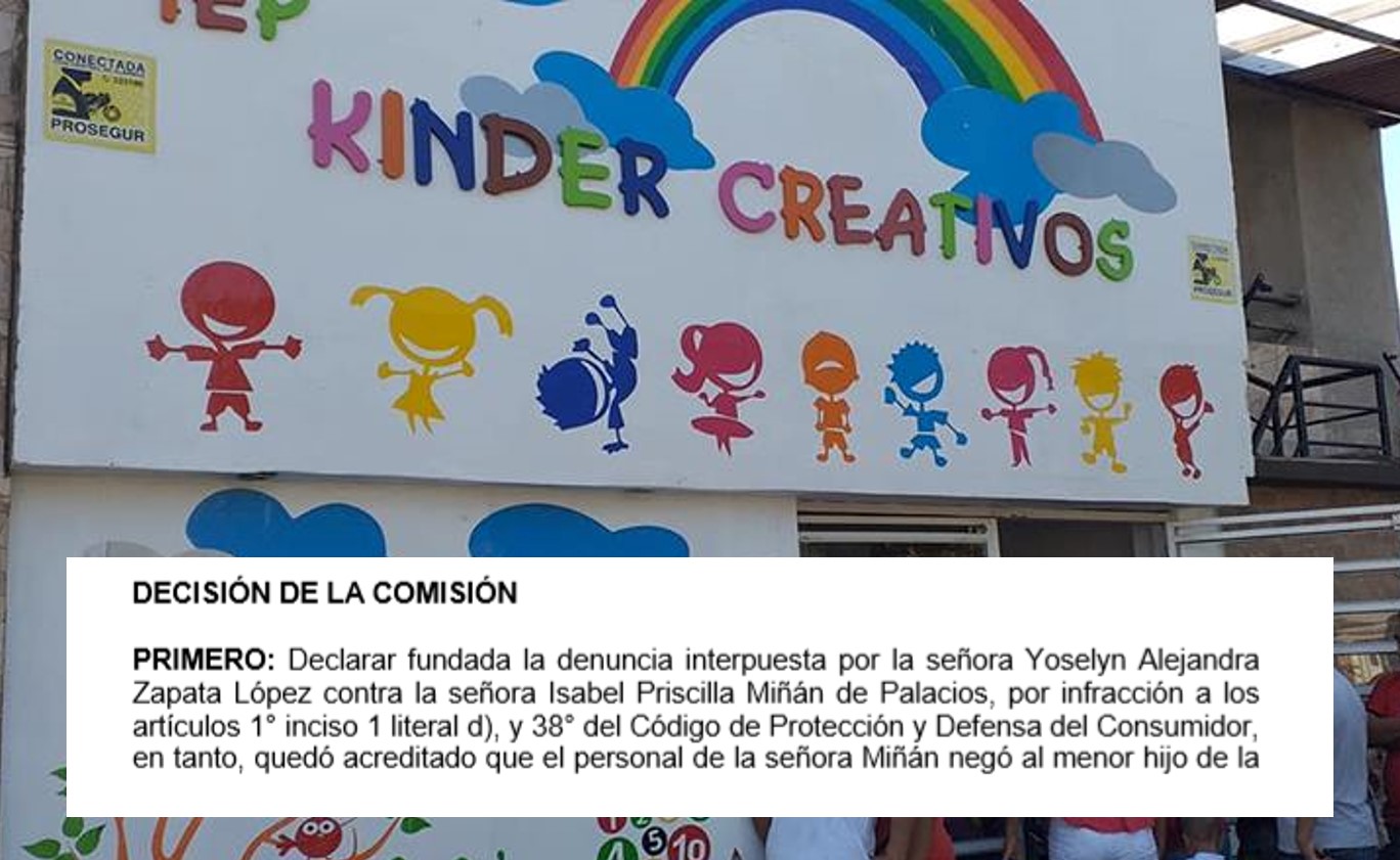 Discriminar a uno de sus alumnos le costará 105 mil soles a Kinder Creativos