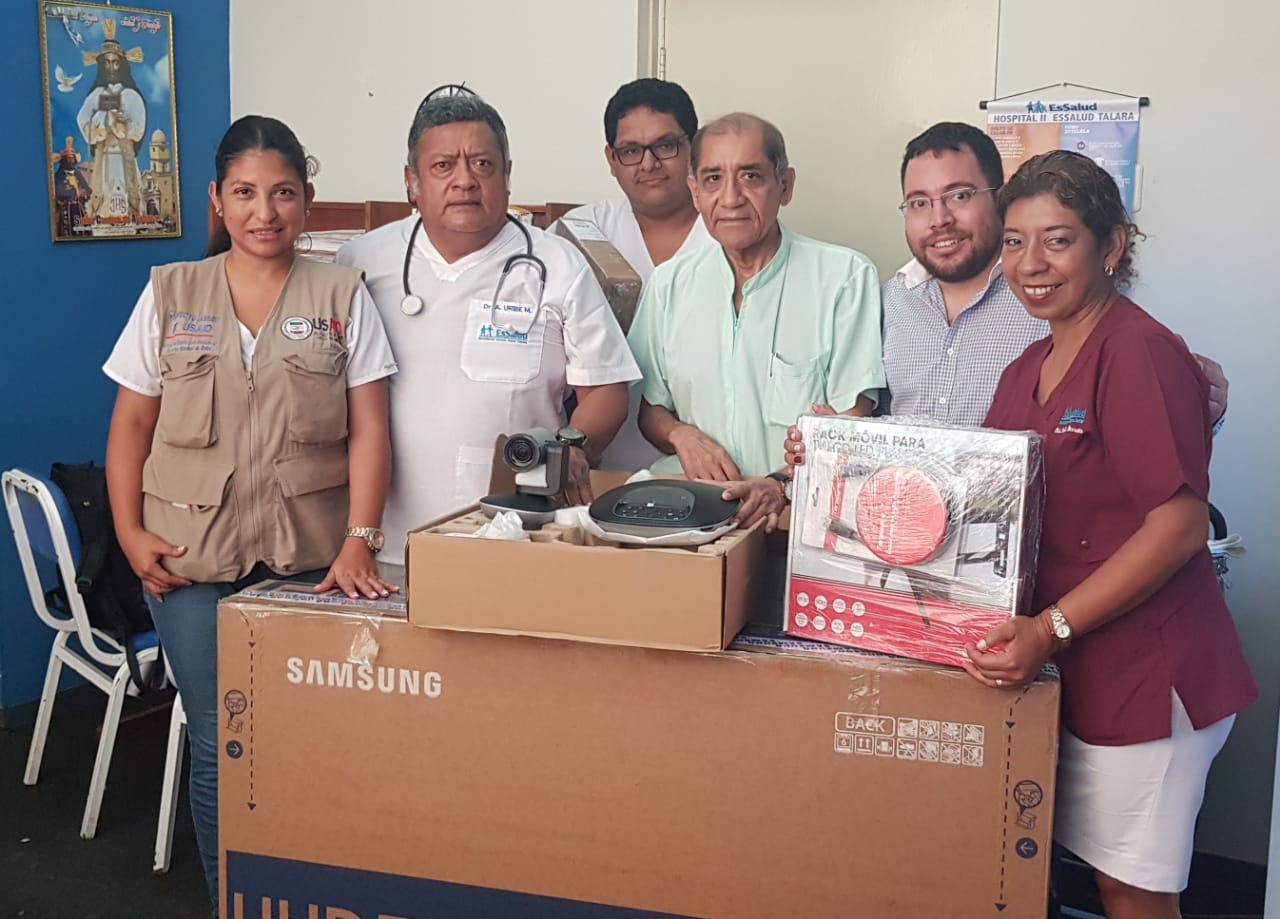 Entregan equipos a Hospital II Essalud de Talara para implementar sistema de teleconferencia 