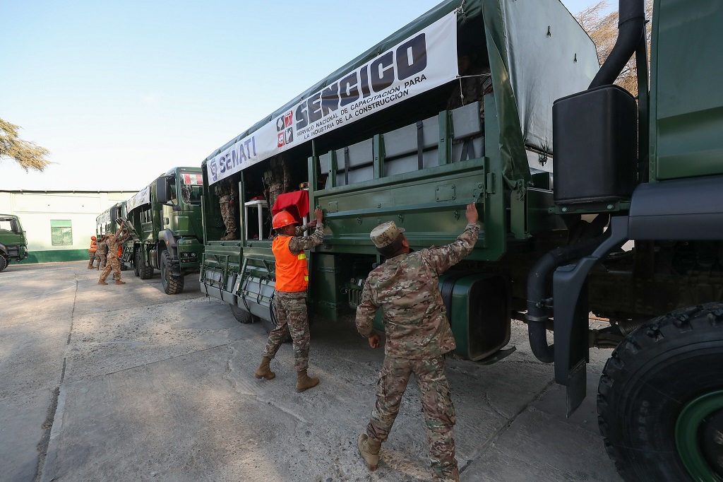 Convoy de Acción Cívica del Ejército llega a Morropón para apoyar poblaciones vulnerables