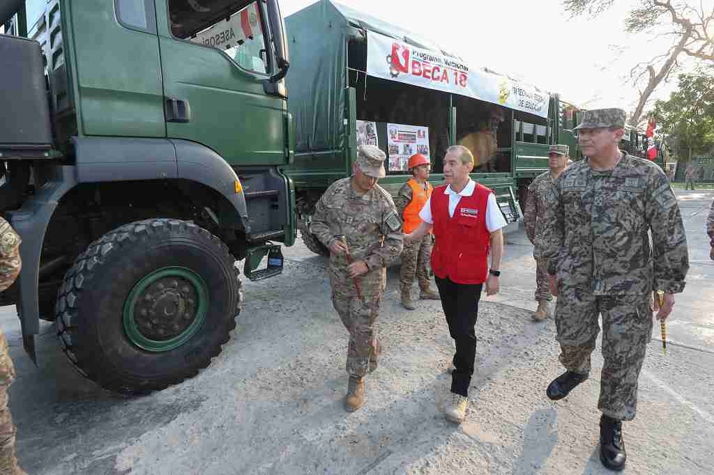 Convoy de Acción Cívica del Ejército llega a Morropón para apoyar poblaciones vulnerables