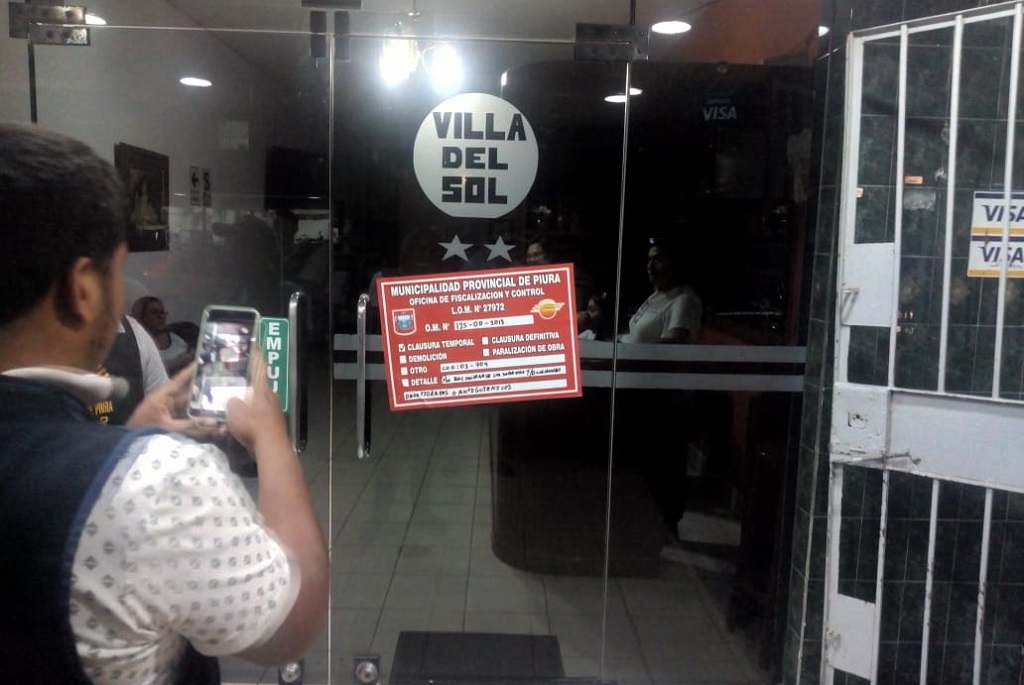 Piura: intervienen y clausuran hospedajes del centro de la ciudad