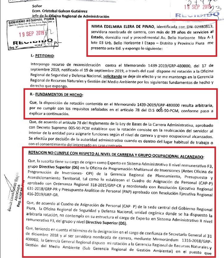 Carta Nimia Elera
