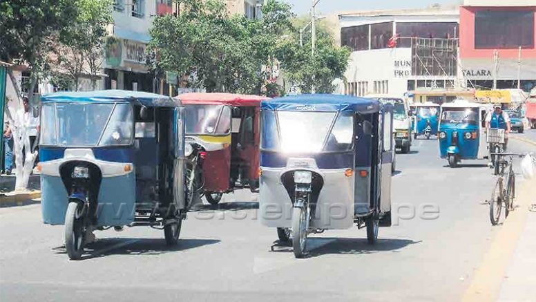Mototaxis de Talara funcionan en la informalidad