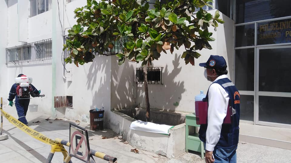 Desinfección diaria realizada en Piura y Castilla
