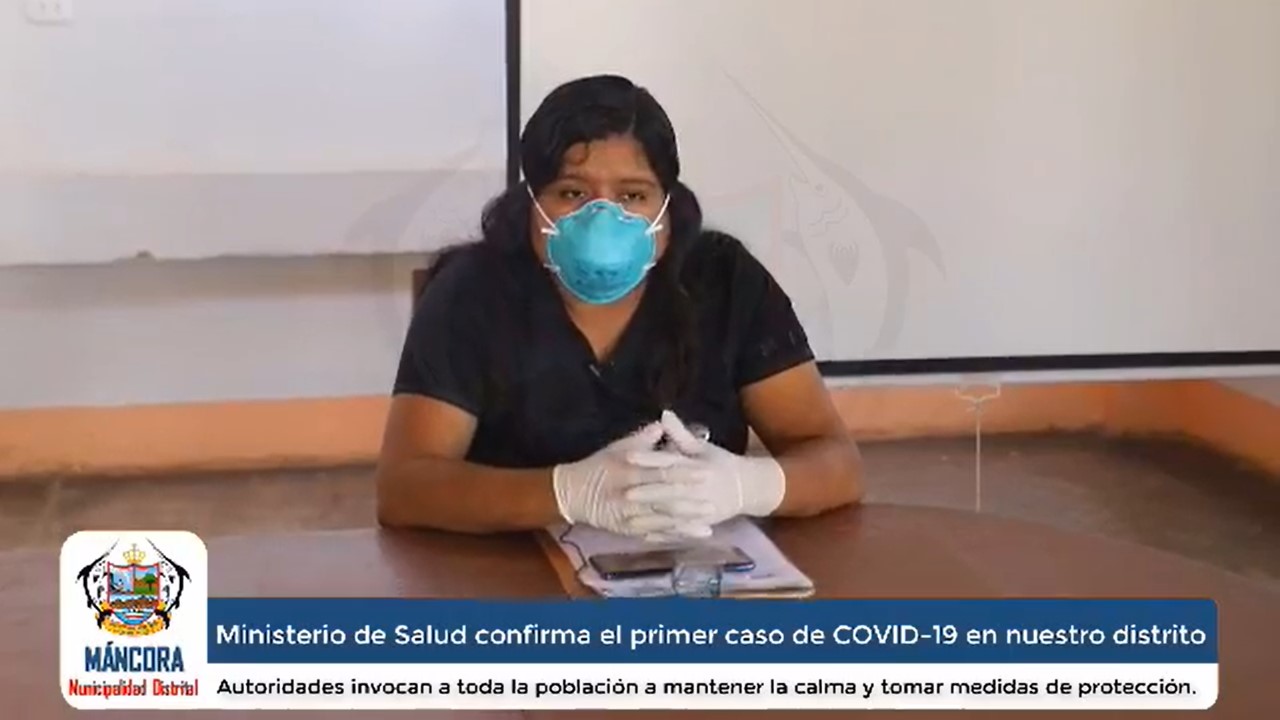 Se confirma primer caso de coronavirus en Máncora