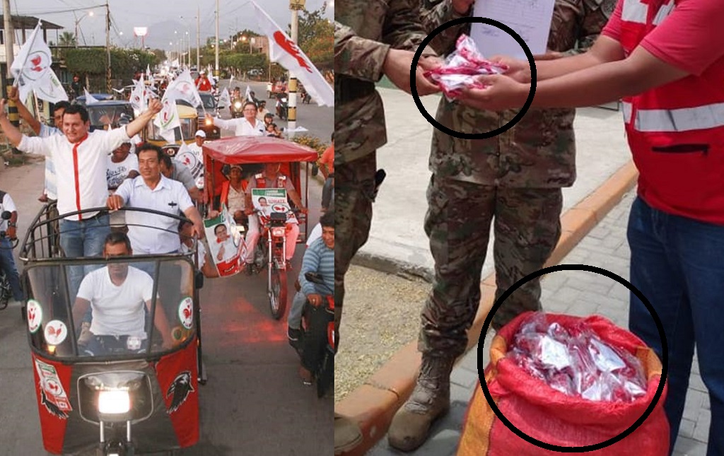 Mandan confeccionar mascarillas con colores de movimiento político
