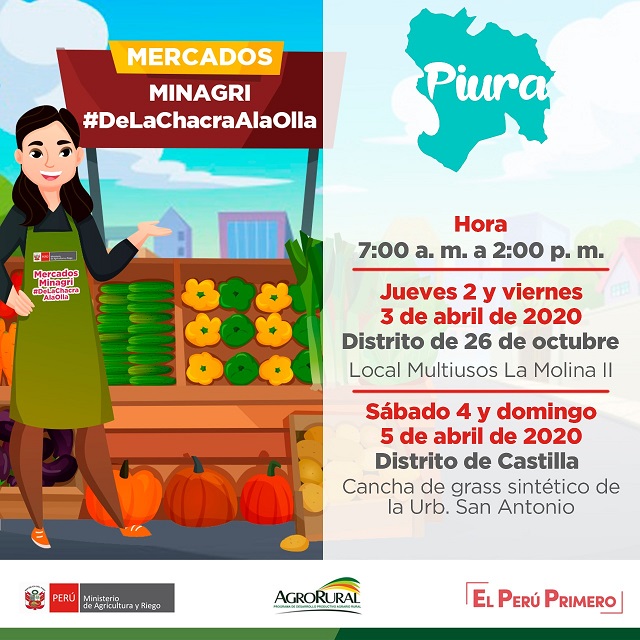 Mercado itinerante en región Piura