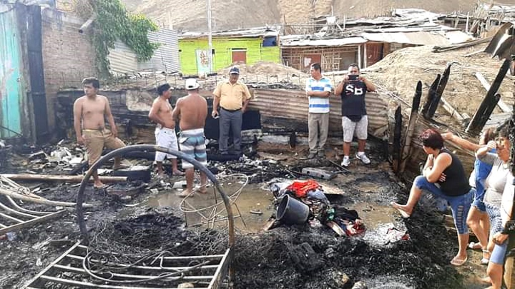 Incendio en distrito de Máncora