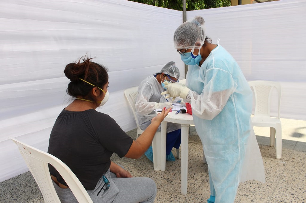 Realizan actividades de prevención del COVID-19 en simultáneo en distritos de La Unión y La Arena