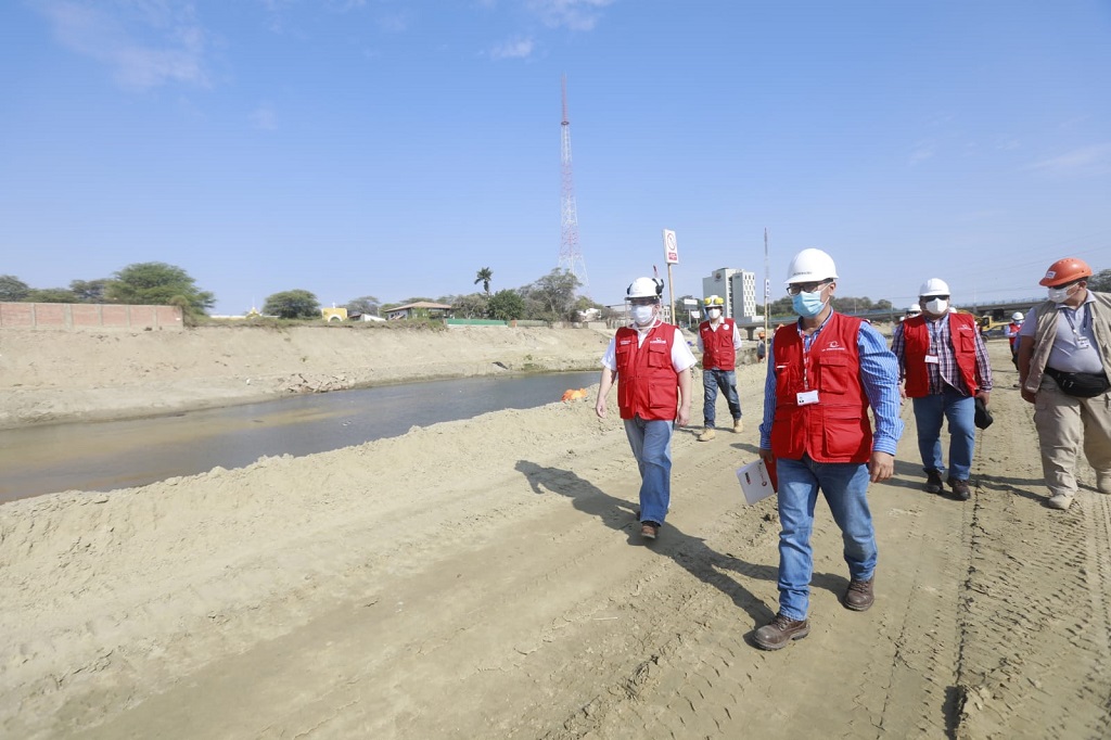 Contraloría realiza visita en obra del río Piura