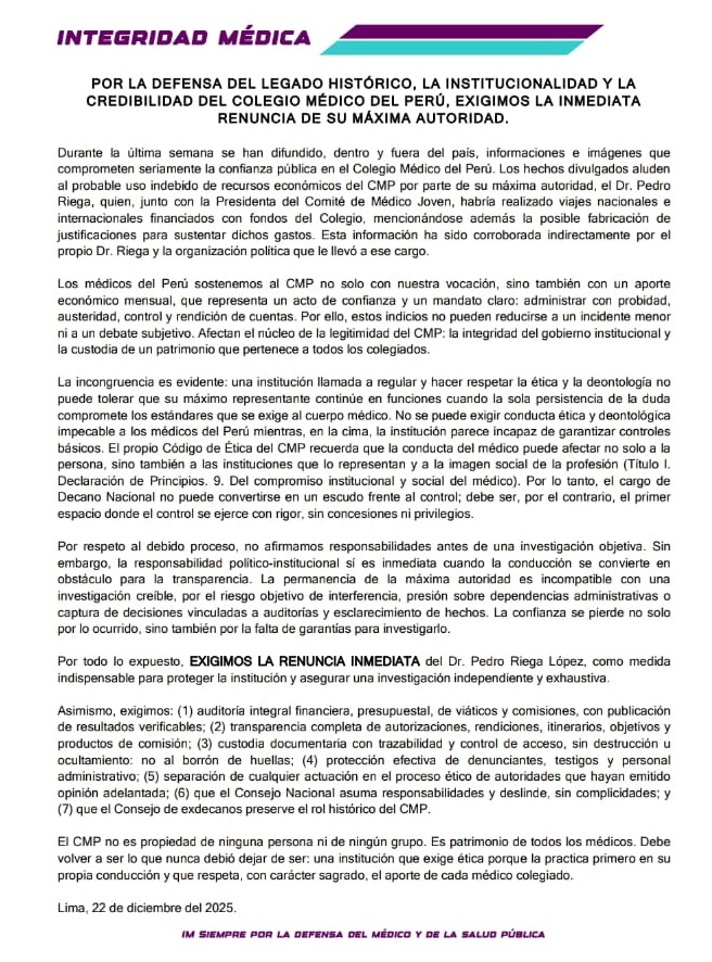 Comunicado Pedro Riega 01