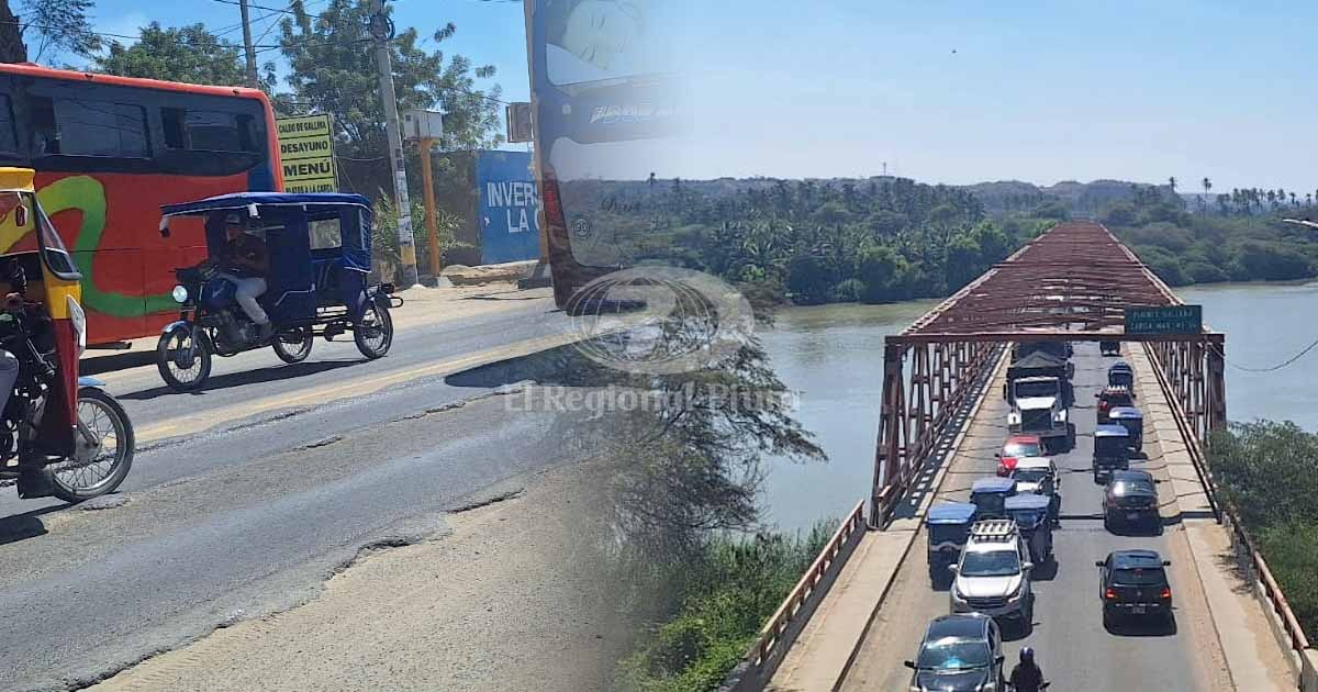 Puente sobre el río Chira en vía Panamericana Norte