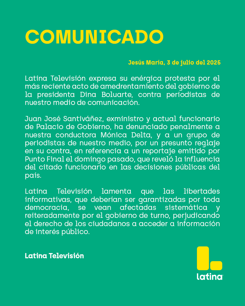 comunicado Latina