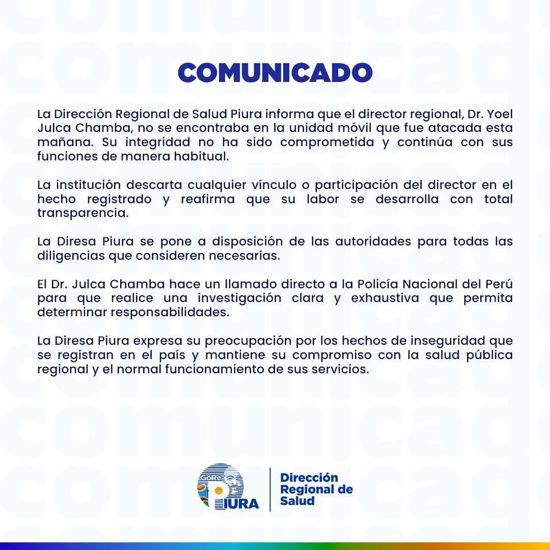 comunicado Diresa