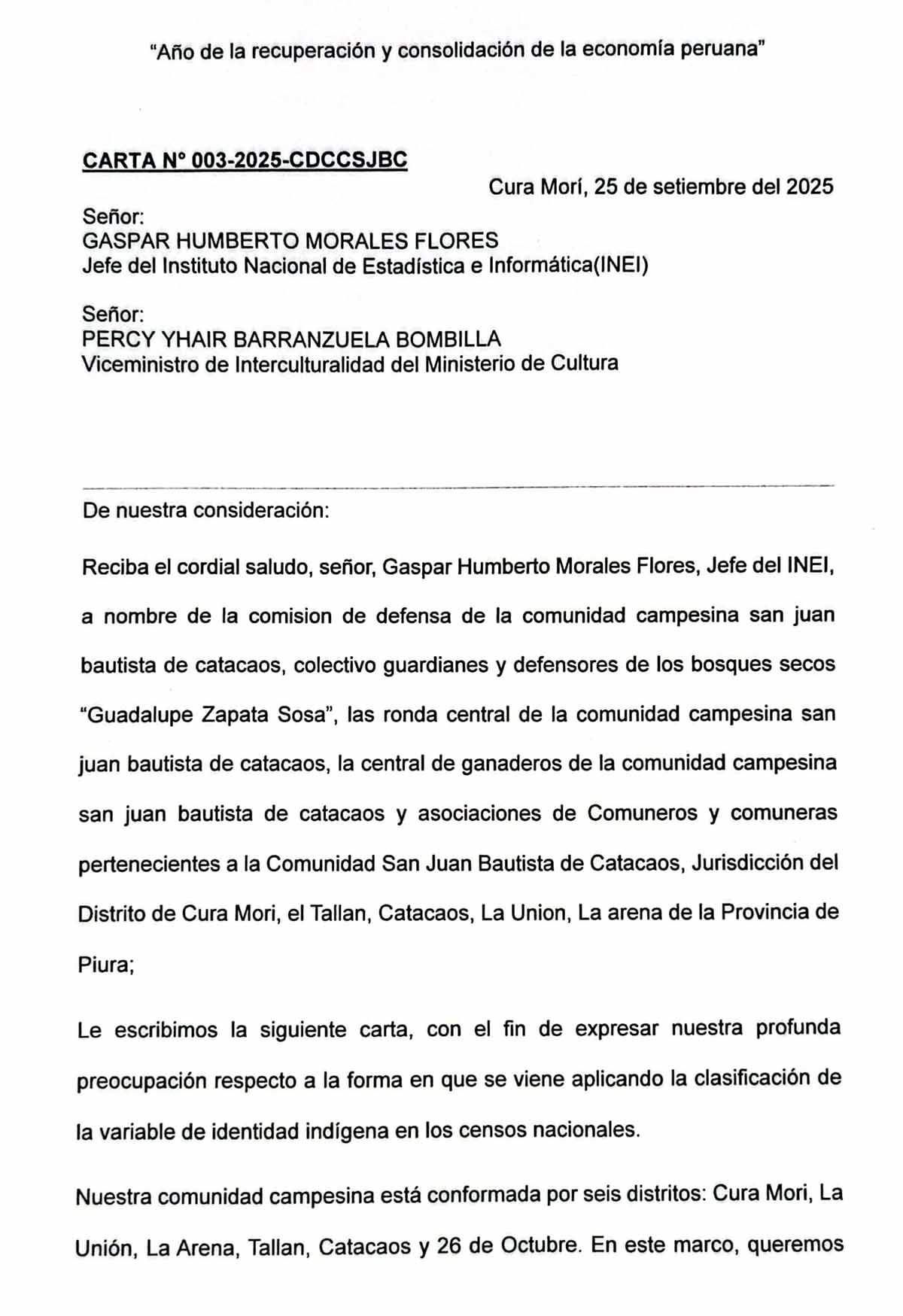 catacaos cartacomunidad