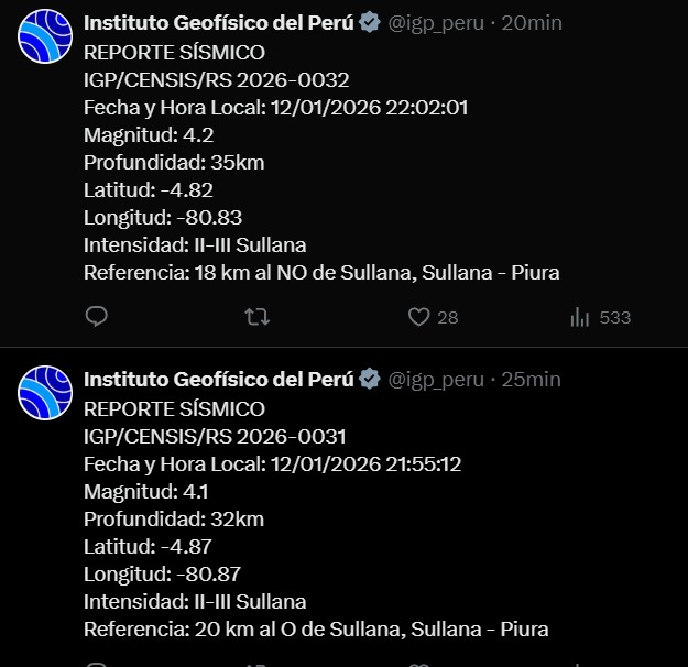 Sismos 12 enero 2025