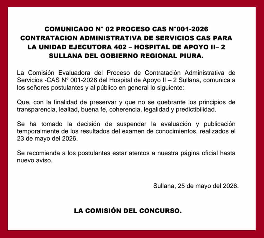 comunicado cas