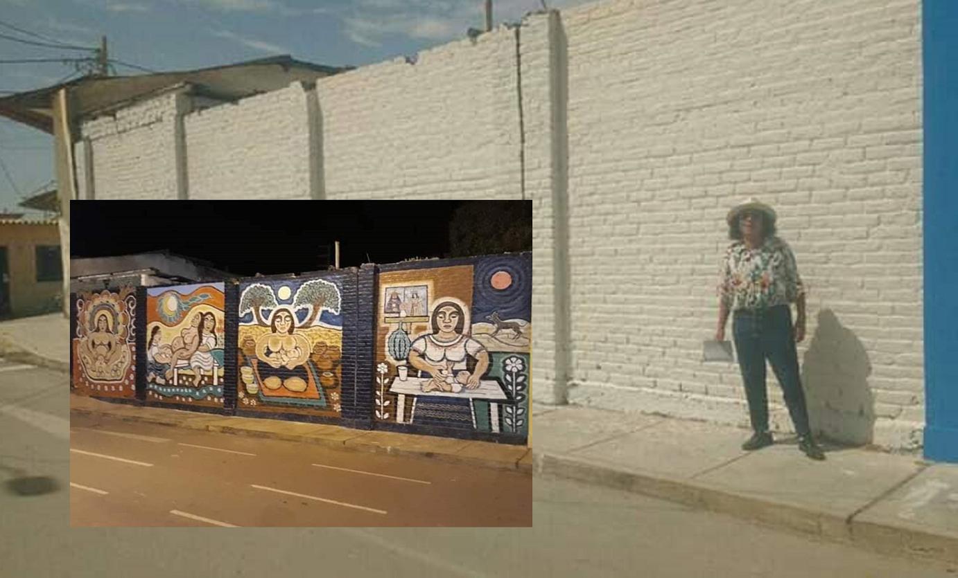 Borran mural creado por Lelis Rebolledo | Imagen Cortarrama Comunicaciones