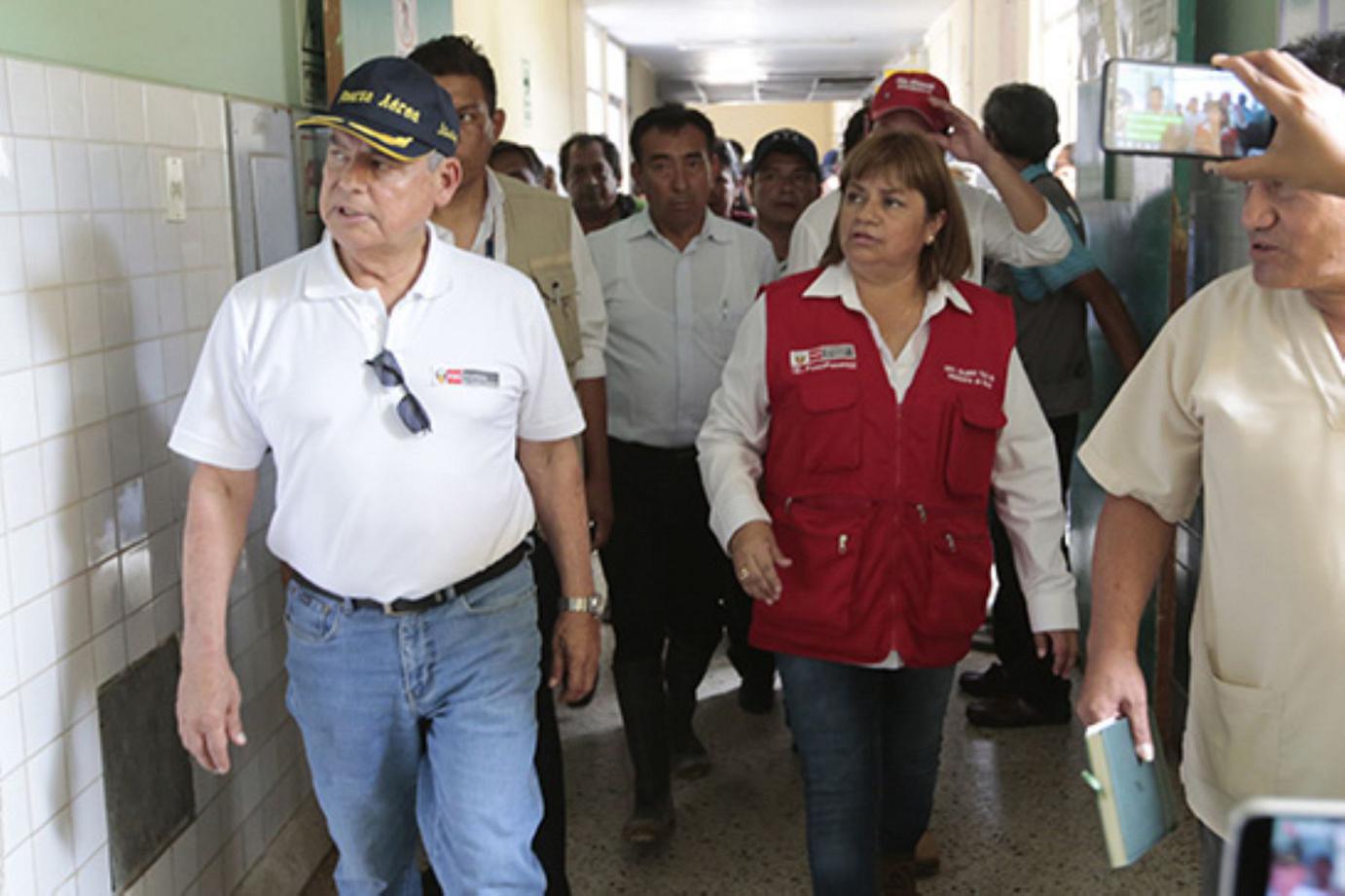 Ministros Villanueva y Tomás realizaron visita de trabajo en Chulucanas