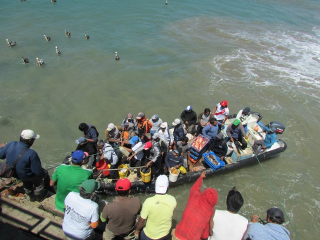 Pescadores en Cabo Blanco
