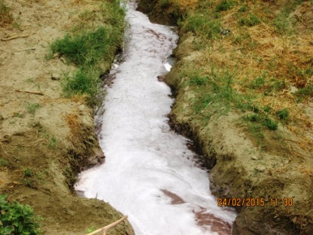 vertimiento de agua