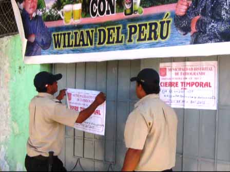 clausuran bar tambogrande