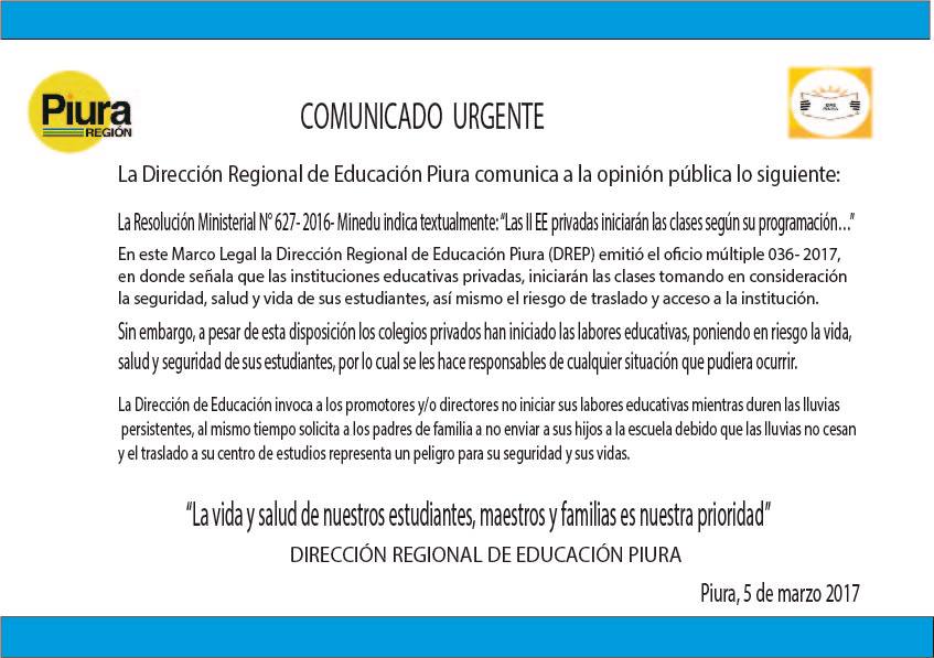 Comunicado DEP