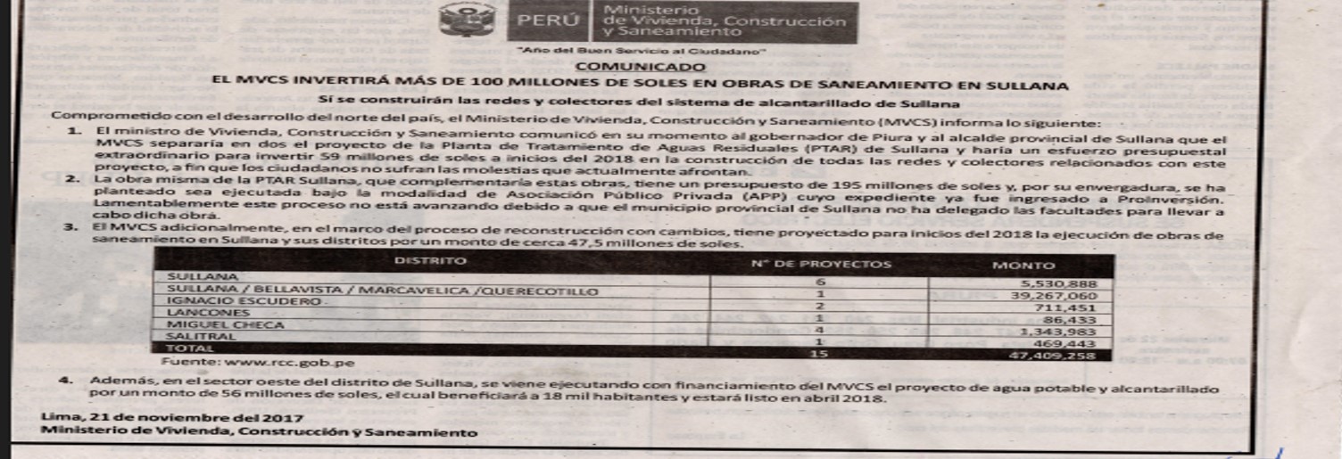 Comunicado Vivienda