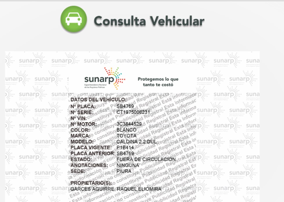 Consulta Vehicular