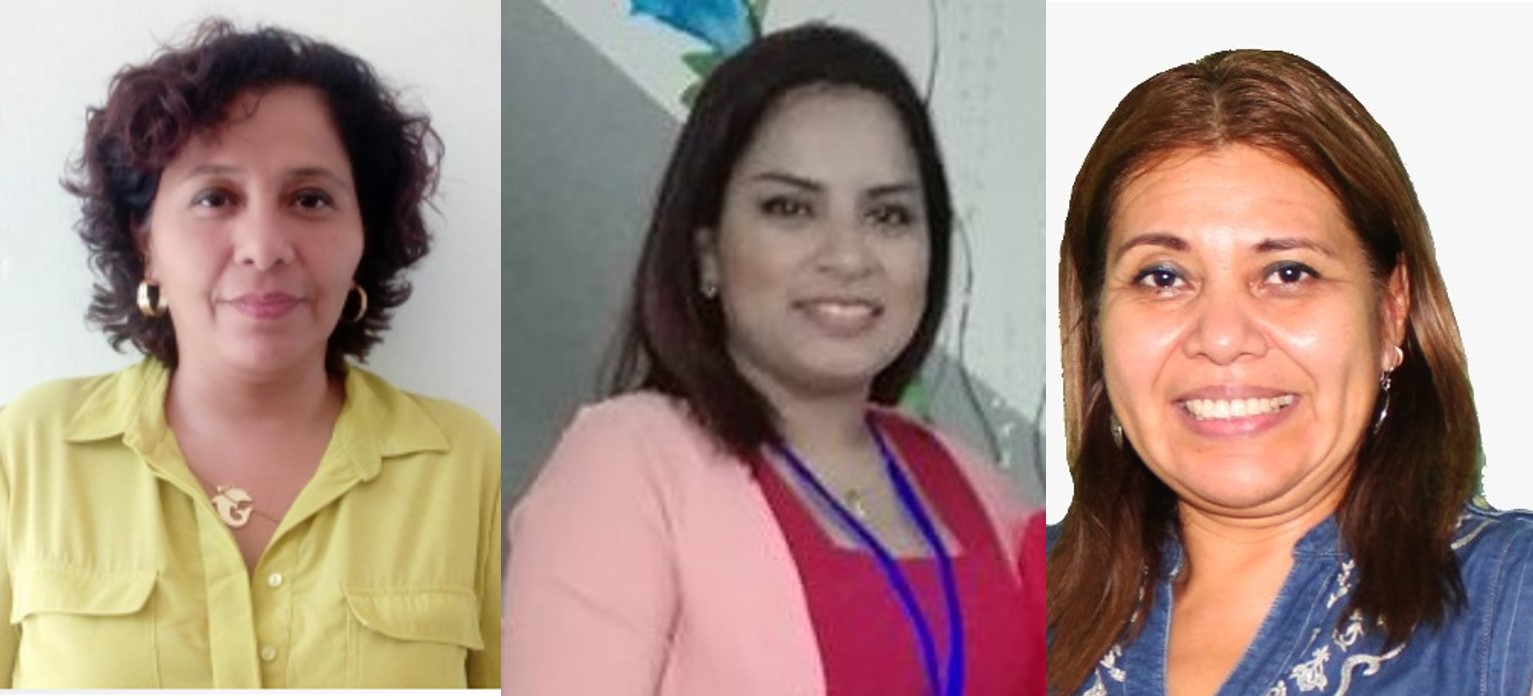 Belia Concha, Cecilia Rengifo y Milagros Mendoza