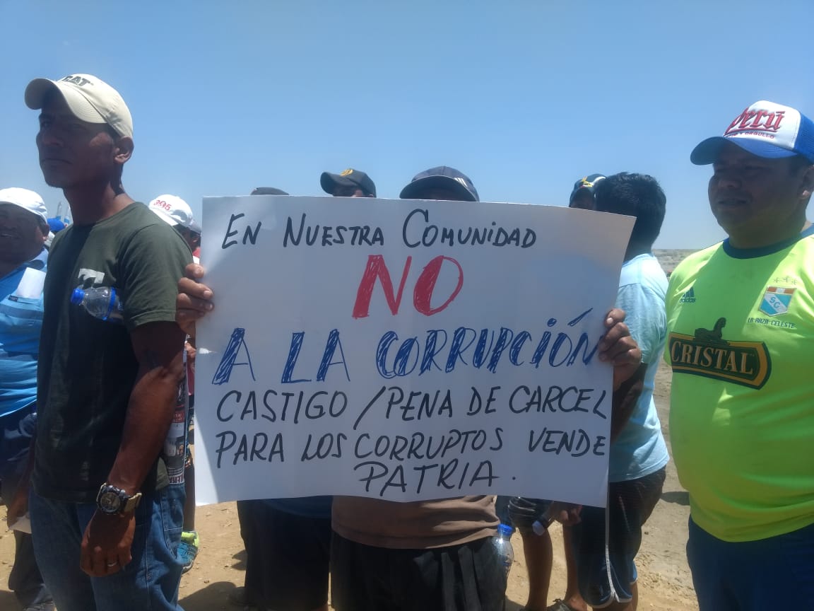 Protestas en San Lucas de Colan